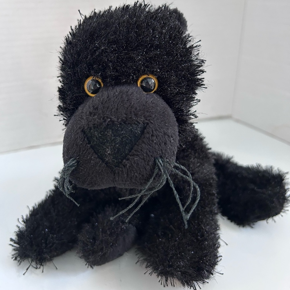 GANZ Webkinz BLACK PANTHER plush 8” HM216